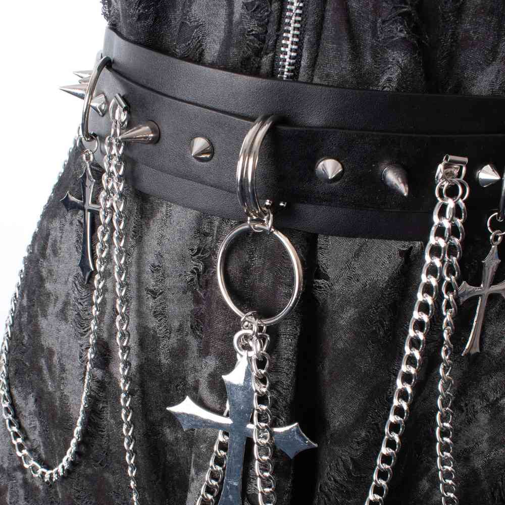 Heartless - Crucufix Waist belt - Black